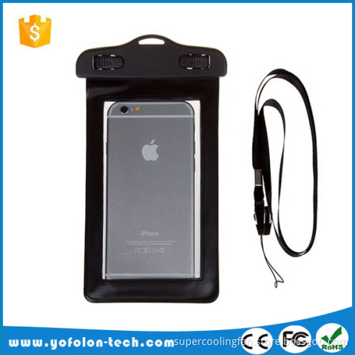 2017 high quality mobile phone pvc waterproof bag, clear waterproof cell phone case